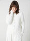 Crew Neck Women Knitted Cardigan